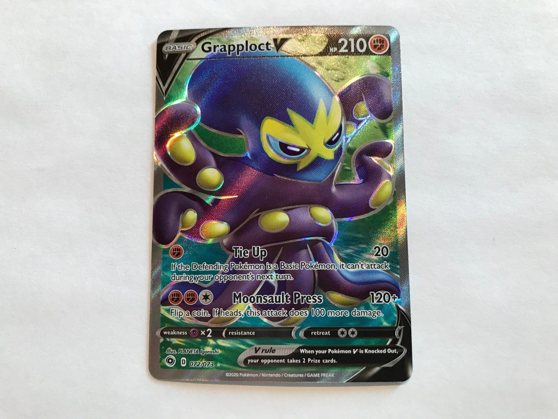 Pokémon Carte collezionabili: Grapploct V Fullart EN – Usato da Hagendorn venduto da Pokecollectorch 1