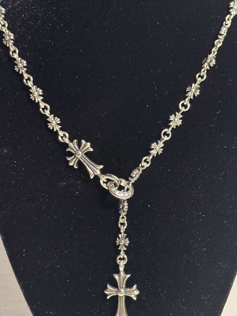 Chrome Hearts Catenine: Chrome Hearts Double Cross Chain Necklace – Nuovo e nell'imballaggio originale da Caviano venduto da reselleo21 3