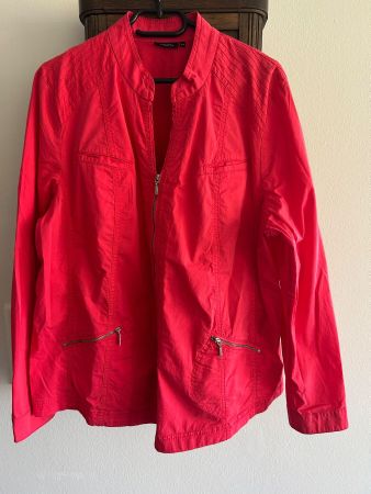 Bonita Jacke Rot Gr. 48 Sommerliche Damenjacke Top Zustand