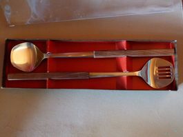 Flambierbesteck / Salatbesteck von Globus, vintage