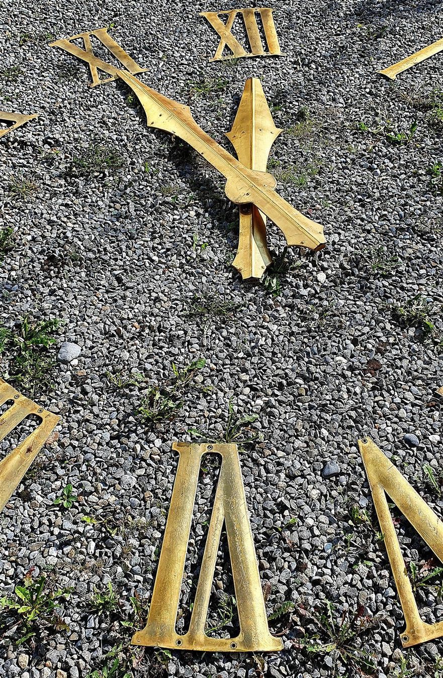 Uhren: Ziffernsatz einer Kirchturmuhr, 40 cm – Gebraucht aus Birrwil von brandschatz_birrwil 9