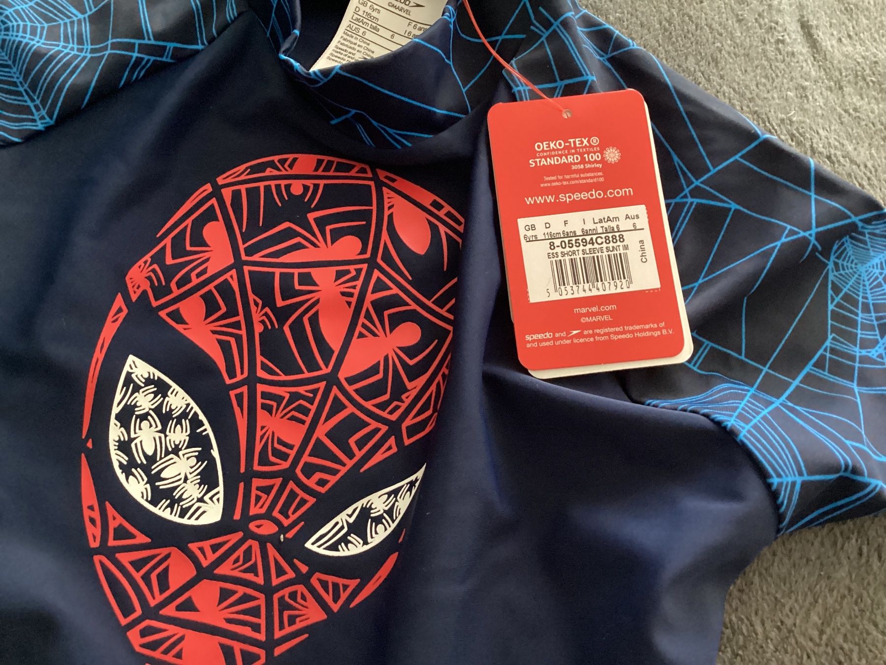 Camicie, T-shirt & Polo: Marvel Spiderman UV Shirt Badeshirt – Nuovo (secondo la descrizione) da Flüelen venduto da ne08 1