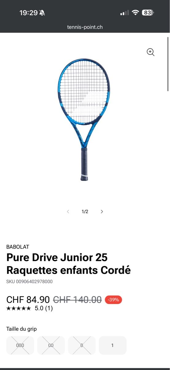 Babolat Schläger: Babolat Pure Drive Junior 25 – Gebraucht aus Ecublens VD von its_xyr8 1