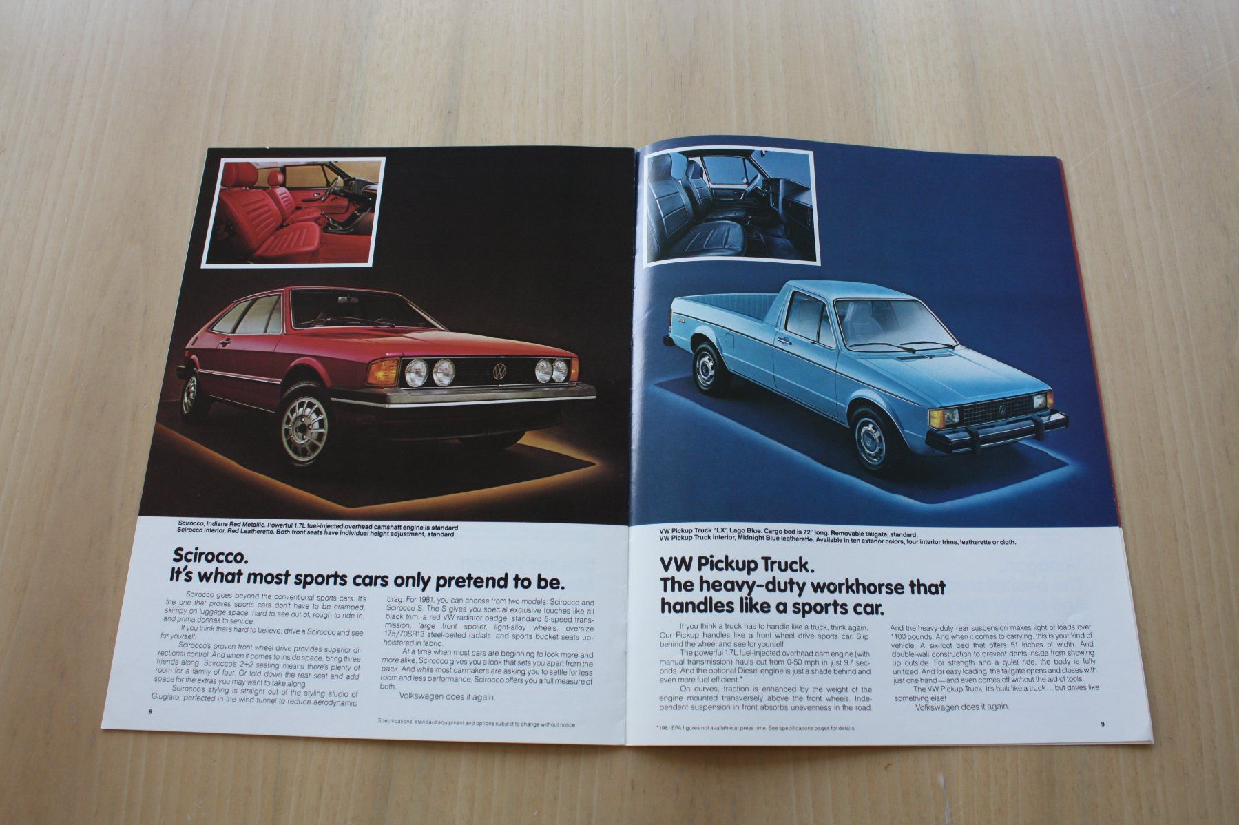 VW Documenti: VW Modell Programm Prospekt USA 1981 – Usato da Wikon venduto da erwin400 4