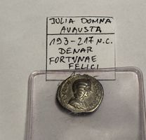 Antike Münze Julia Domna Denar Fortunae Felici 
