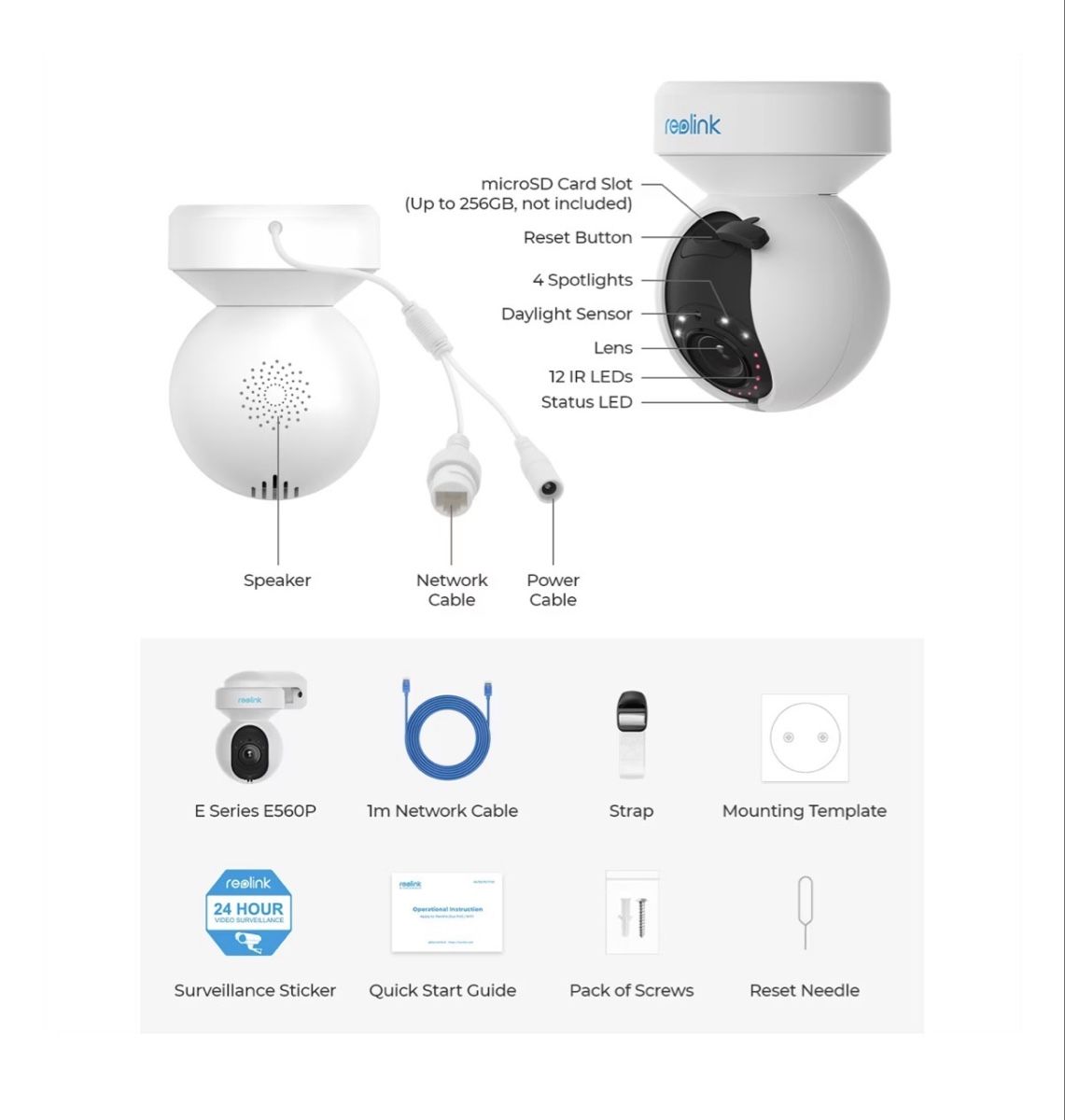 Reolink Videocamere: Reolink E Series E560P 3840 x 2160 Pixels – Nuovo e nell'imballaggio originale da Dagmersellen venduto da marbu26 1
