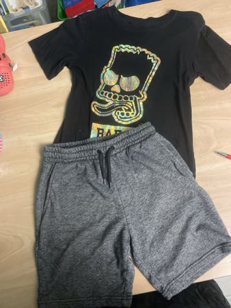 H&M Sommer Set, Gr. 158, T-Shirt mit Motiv und Shorts