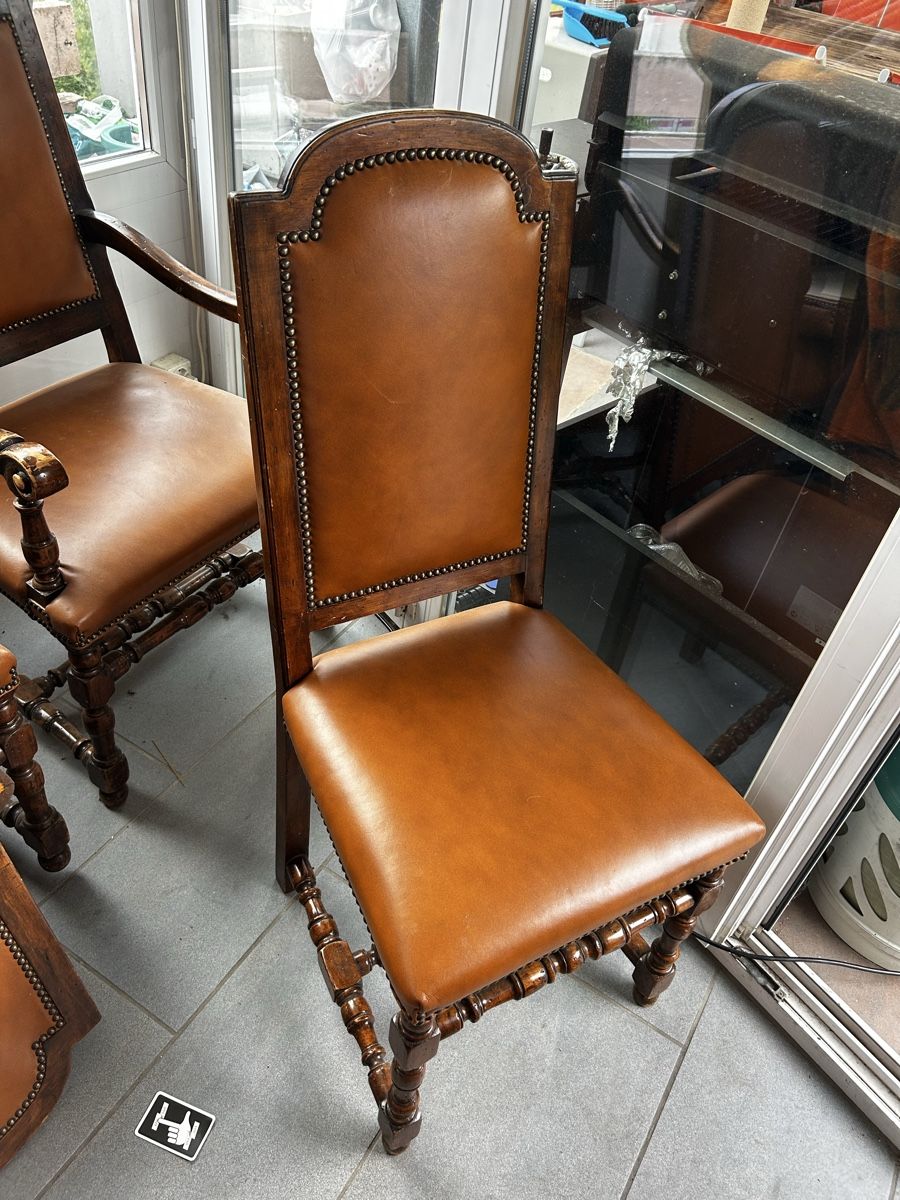 Chaises: Echtleder-Stühle – Klassischer Stil – D'occasion à Arbon par nathalie.18 4