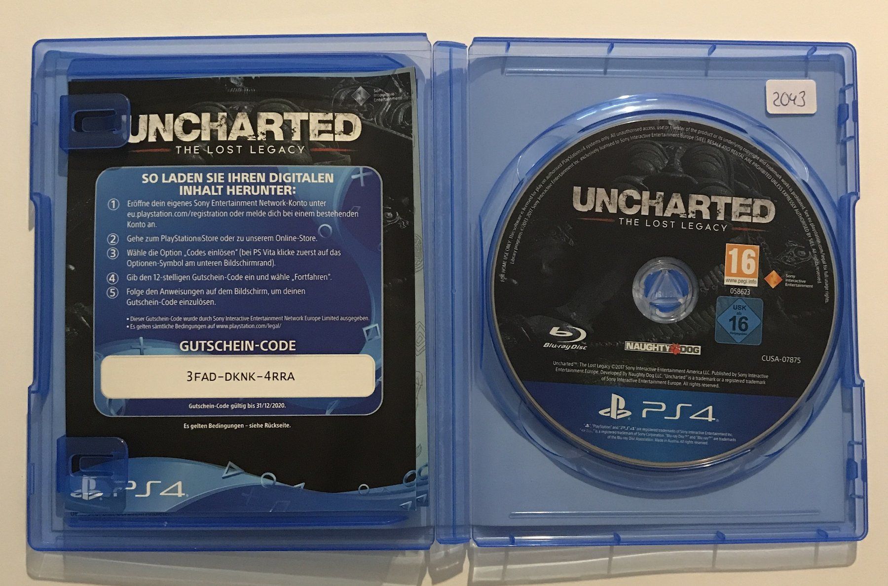Spiele: PS4 - Uncharted: The Lost Legacy – Gebraucht aus Allschwil von Bullach 1