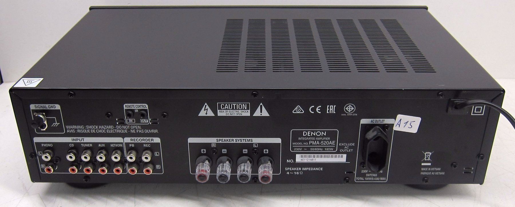 Denon Verstärker: Denon Verstärker PMA-520AE Schwarz – Gebraucht aus Männedorf von livesteam 2