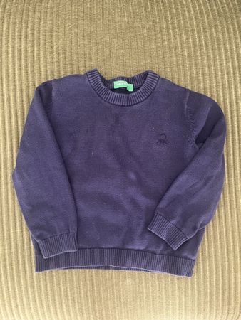 Pull Benetton bleu marine, taille 98