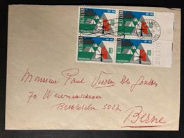 Schweiz 1969 Bedarf Genf 4er-Block 50 J. Pfadfinderinnnen