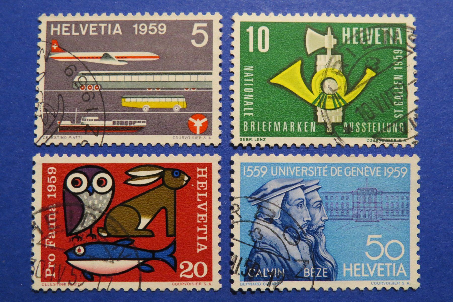 Tutti i francobolli: Serie Werbemarken 1959 gestempelt – Usato da Brunnen venduto da Kumari
