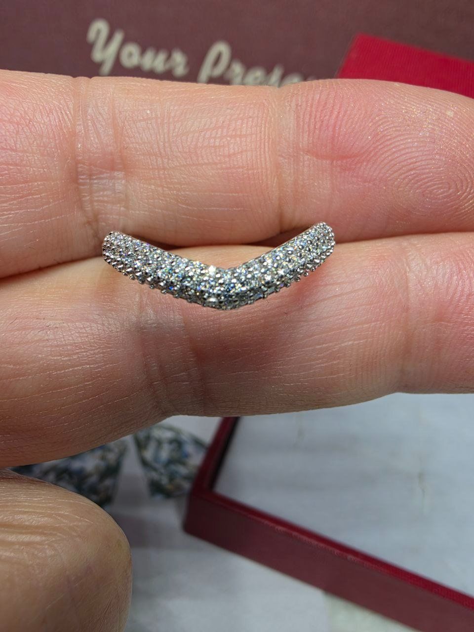 Anelli: Bague argent avec diamants de moissanite certifiés GRA – Nuovo e nell'imballaggio originale da Reconvilier venduto da Tsma67 7