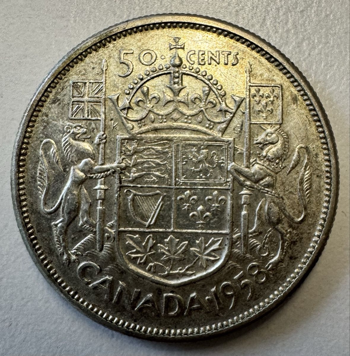 Tutti le monete: Kanada - 50 Cents 1958 – Usato da Meilen venduto da coins4sale
