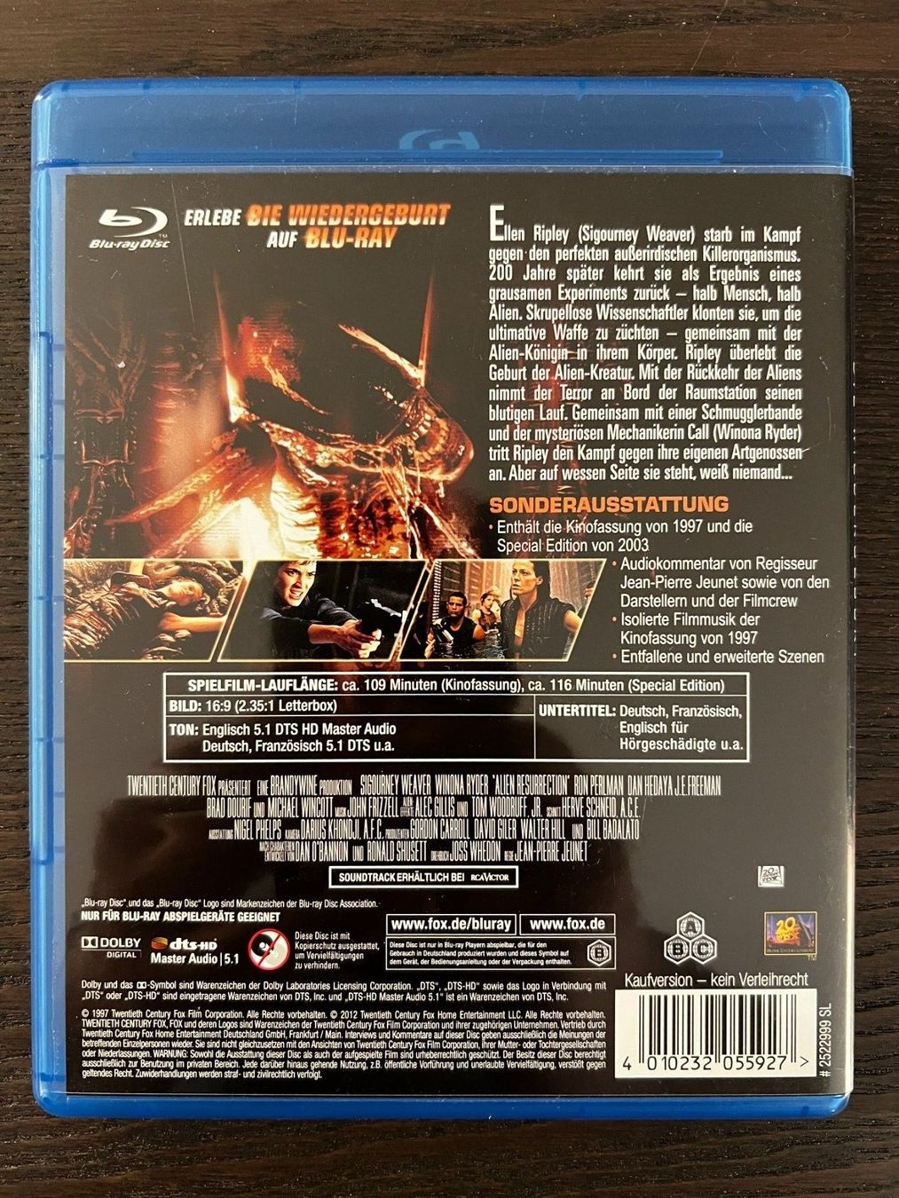 Alle DVDs: Alien: Die Wiedergeburt – Gebraucht aus Zürich von  1