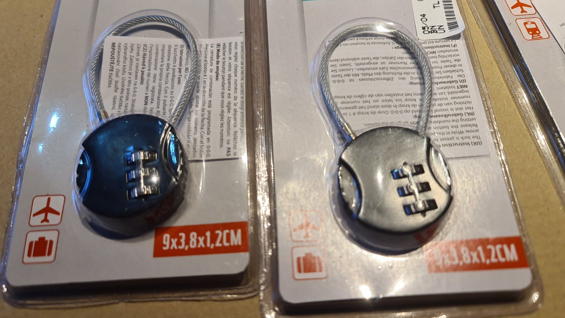 Schlösser: 8 Stük, Reisekoffer & Gepäck Schlösser mit 3 Zahlencode – Neu und originalverpackt aus Uerkheim von Kaufoption 1