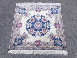 Orientteppich Vintage Teppich Iran Nain Isfahan Seide ?