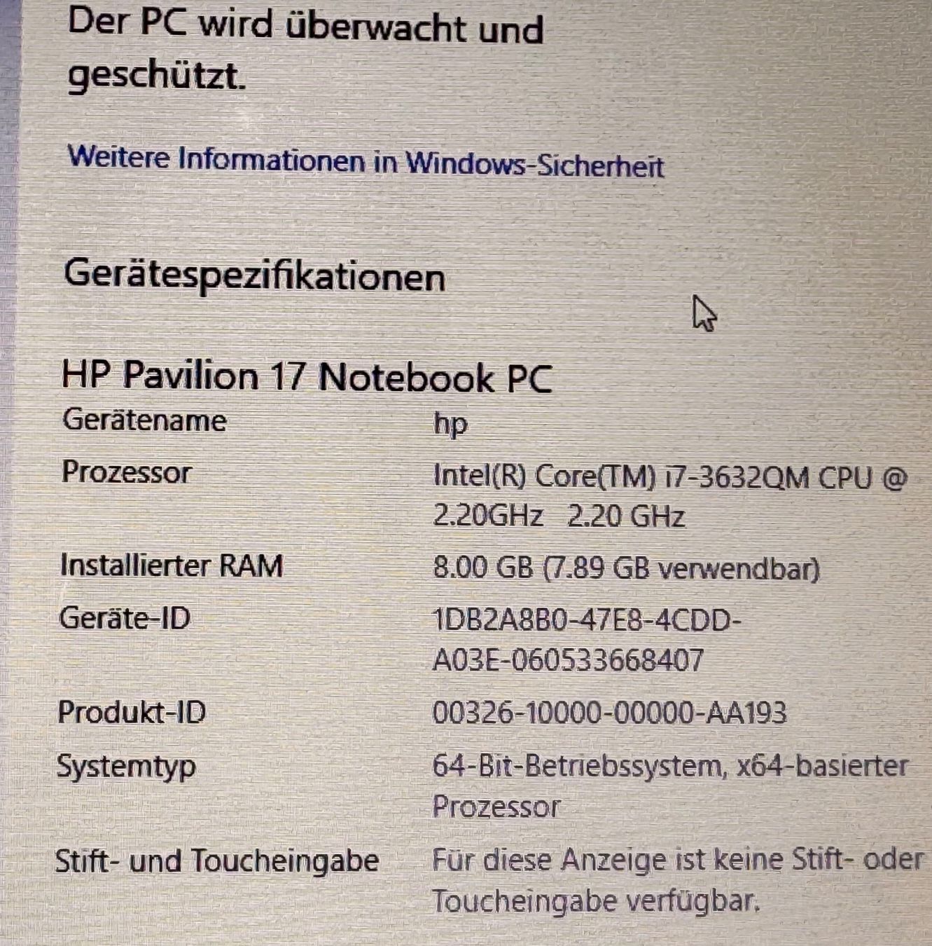 Hewlett Packard Portables: HP Pavilon 17 Notebook PC – D'occasion à Hermetschwil-Staffeln par Mobile2013 9