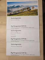 Rigi Wertgutschein CHF 20.- und 2x CHF 50.- neu