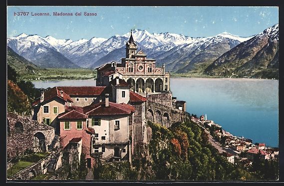 Ansichtskarten: AK Locarno, Madonna del Sasso – Gebraucht aus Berlin von bartko-reher