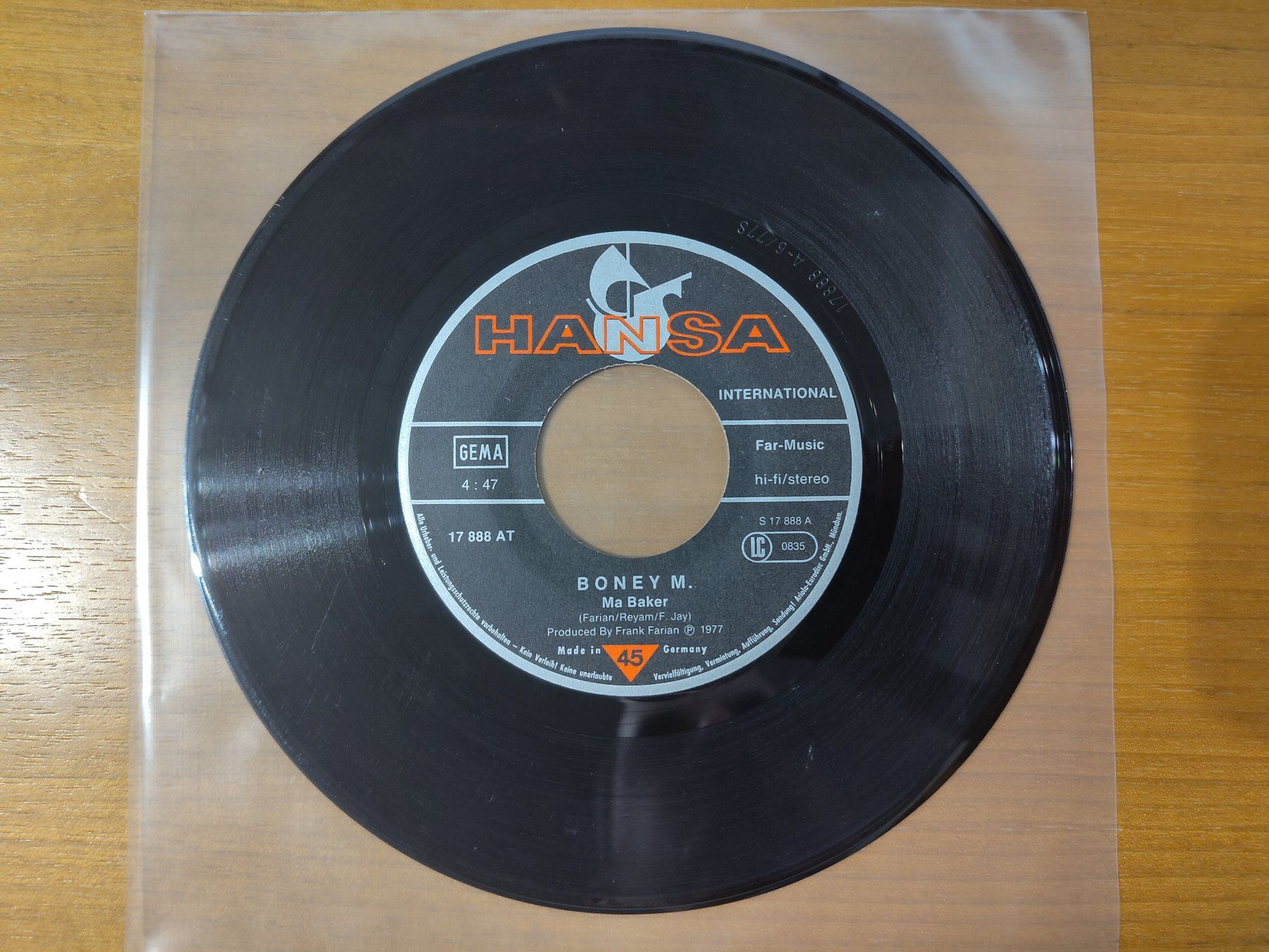 Dischi in vinile: VINYL SINGLE 7" BONEY M. - MA BAKER – Usato da Landquart venduto da Chrigi88
