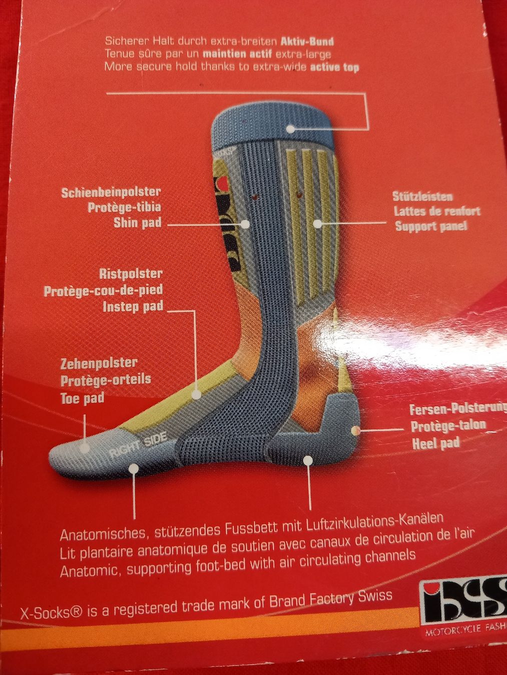 Calze: Motorrad Racing Socken Gr.35-38 – Nuovo e nell'imballaggio originale da Hochwald venduto da motowear-secondhand 4