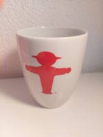 Originelle Tasse mit rotem Ampelmann