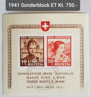 4151) 1941 Sonderblock ET SCHAFFHAUSEN Kt. 750.-