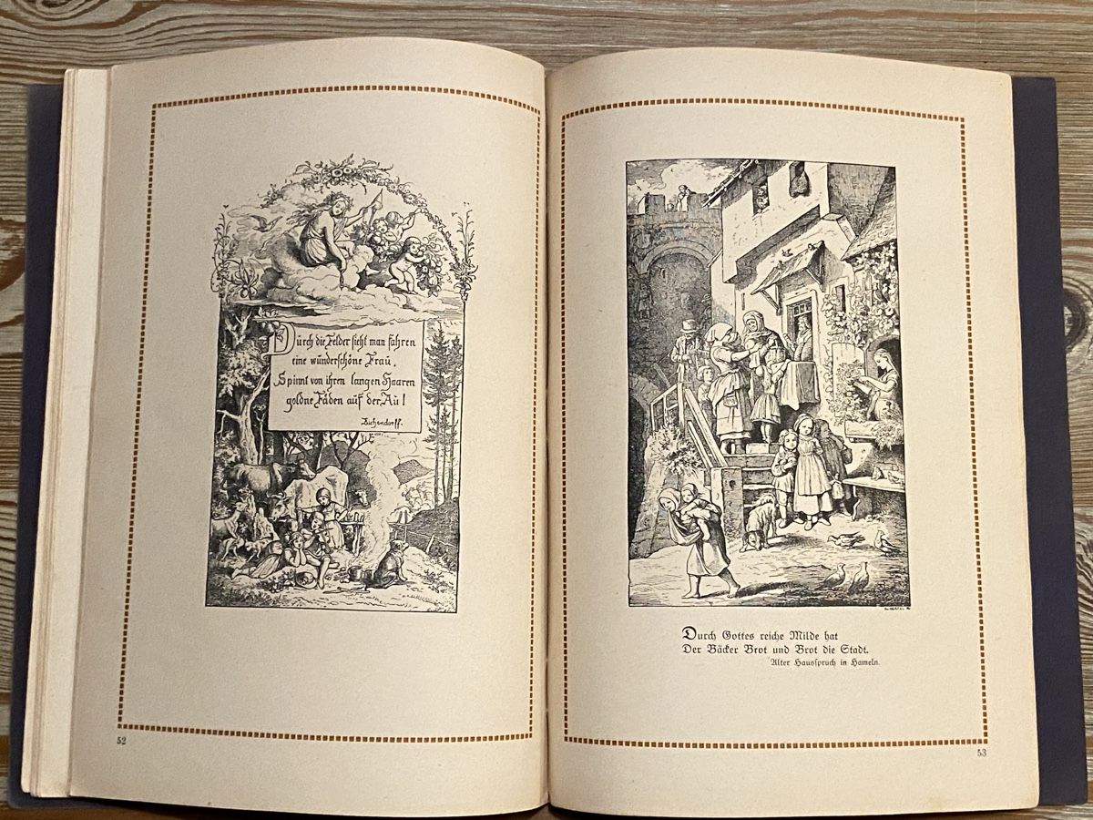 Libri: Ludwig Richter "Die gute Einfuhr" Holzschnitte – Usato da Düdingen venduto da Reconflo 4