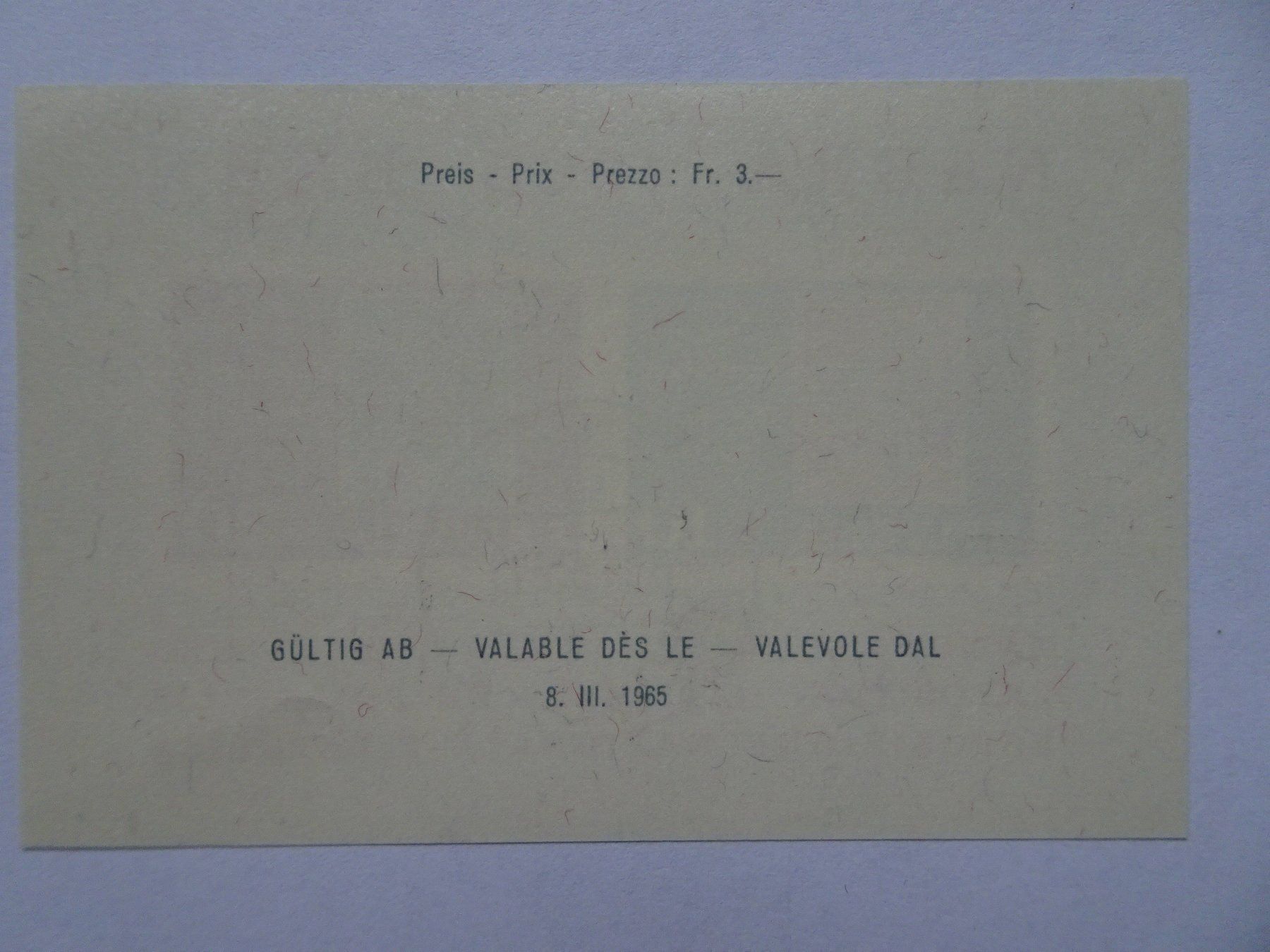 Alle Briefmarken: 1965 – Neu (gemäss Beschreibung) aus Aadorf von Chnorli-Furz 2