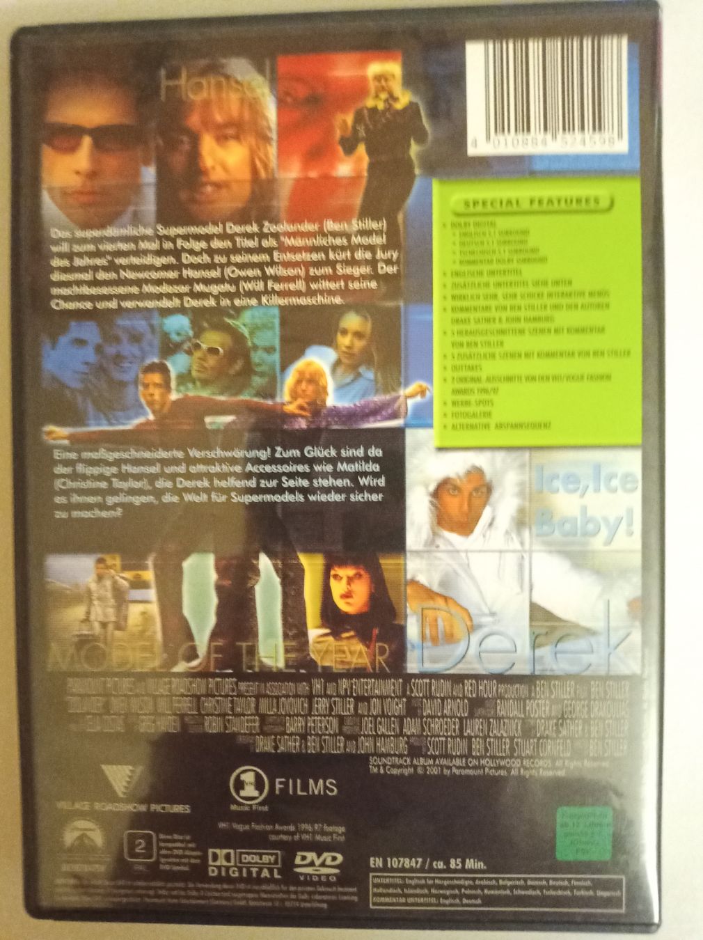 Alle DVDs: Zoolander DVD - Special Collector's Edition – Gebraucht aus Tann von Veebee6 1
