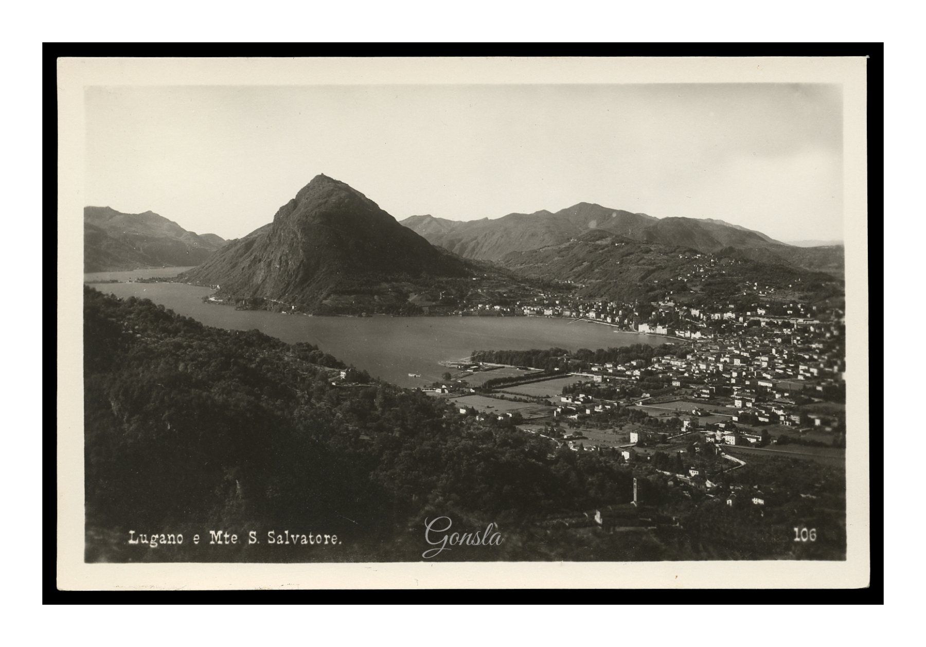 Cartoline postali: LUGANO - 1927 "Panorama" e Monte S.Salvatore – Usato da Onex venduto da gonsla01
