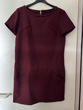 MAJE Kleid, Grösse 3 (M), Weinrot, Herbst/Winter