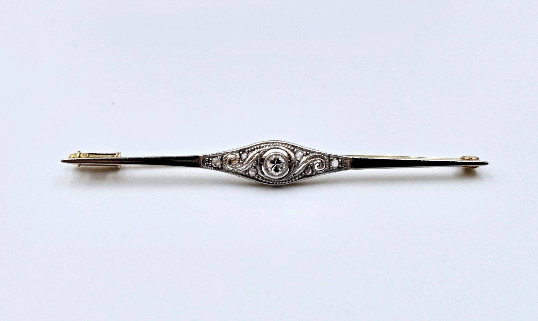 Broschen & Nadeln: antike stabbrosche 750gg, diamant 3 mm – Gebraucht aus Linden von Rsushi 1