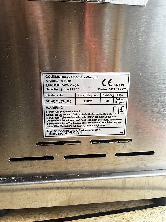 Griglie: Beefer Oberhitzegrill "BEEFGRILL" – Usato da Ennetmoos venduto da Mathis_dani 2