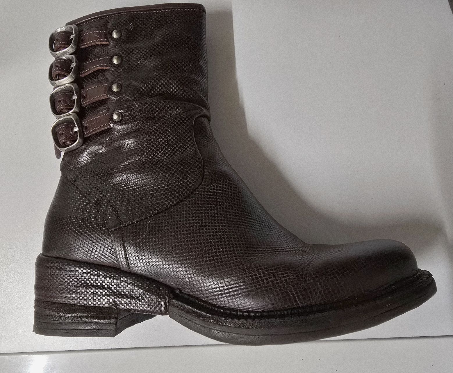 A.S.98 Scarpe da donna: Bottines en cuir véritable, marron foncé, 40 – Nuovo e nell'imballaggio originale da La Neuveville venduto da Diamise