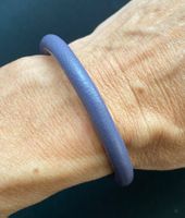 Lederarmband 20.5cm, Verschluss magnetisch, violette