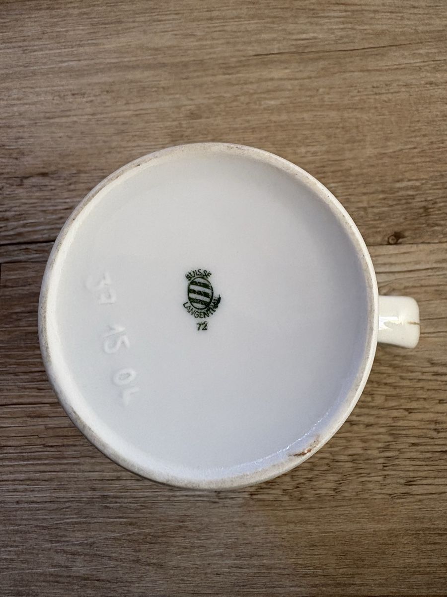Caraffe: Milch- Rahm Krug Langenthal H: 11cm – Usato da Zweisimmen venduto da Domii 5