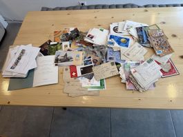Briefe und Ansichtskarten Sammlungsbestand mit Briefmarke