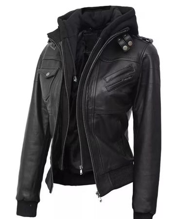 Schöne Kunstleder Jacke Gr 2XL 