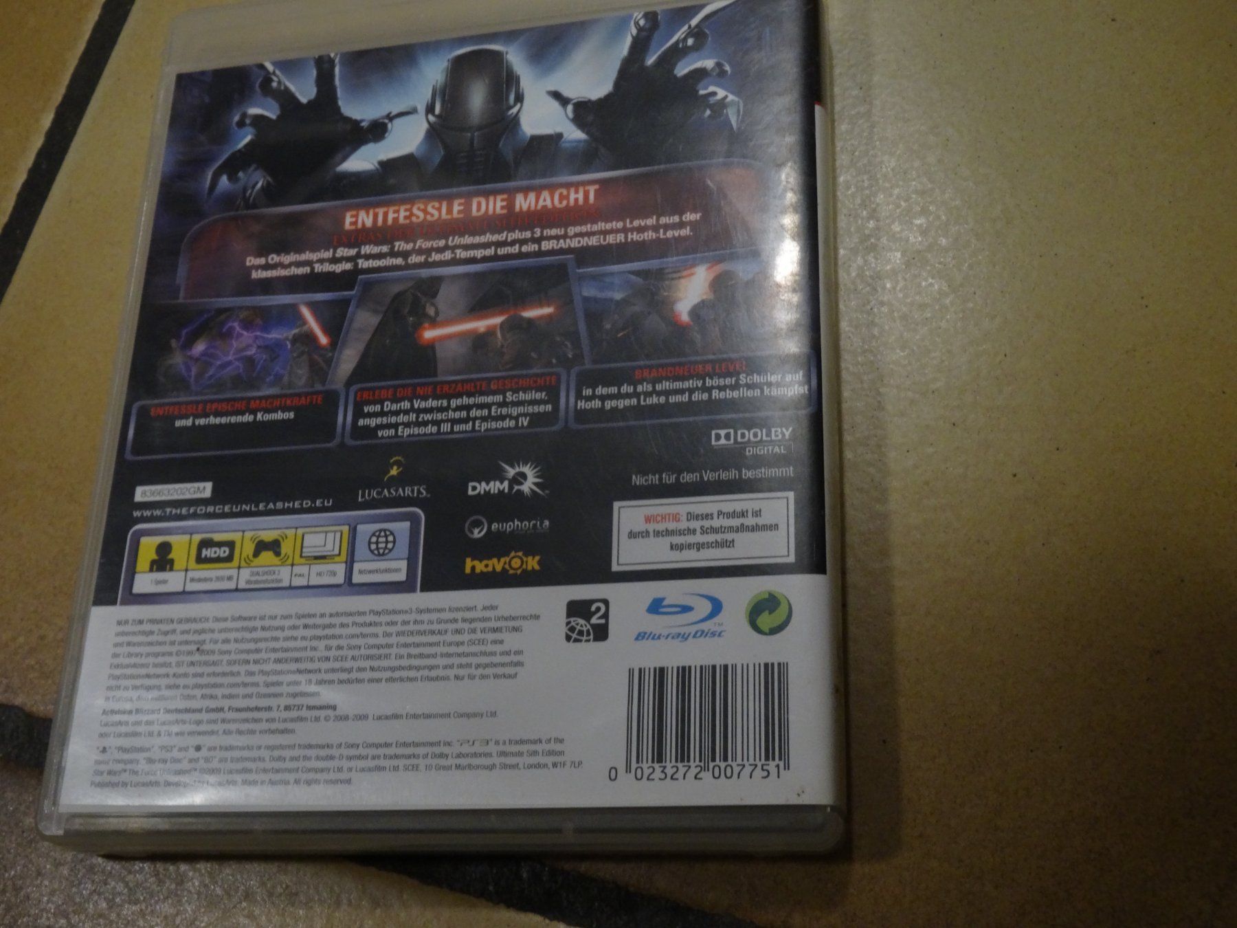 Sony Giochi: Star Wars The Force Unleashed Ultimate Sith Edition PS3 – Usato da Olten venduto da Disc-Ausverkauf 2