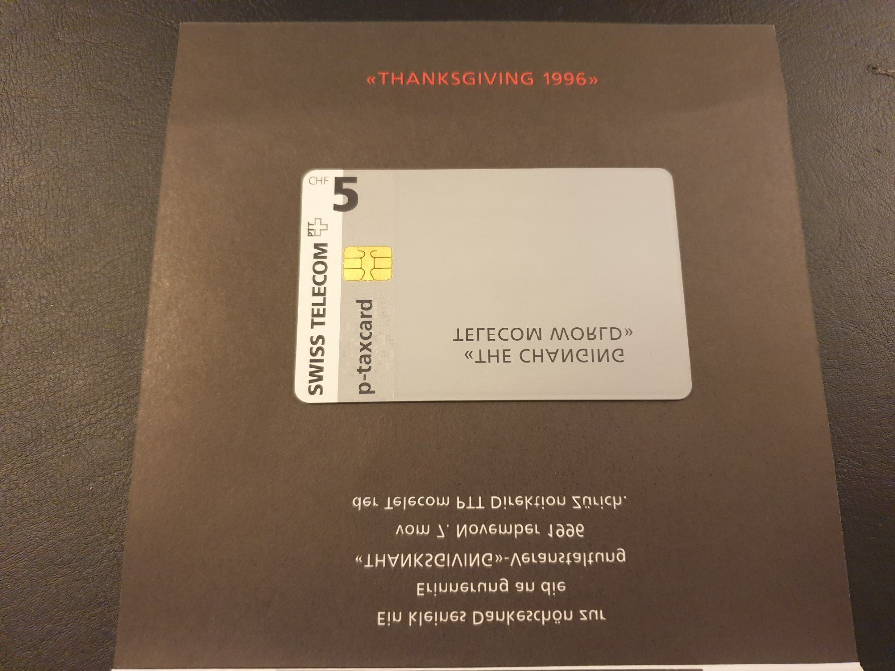 Schede telefoniche: Thanksgiving 1996 – Usato da Rain venduto da chesz 1
