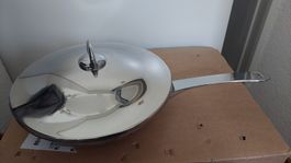 Pfanne DUROTHERM KUHN RIKON Edelstahl 28cm mit Deckel