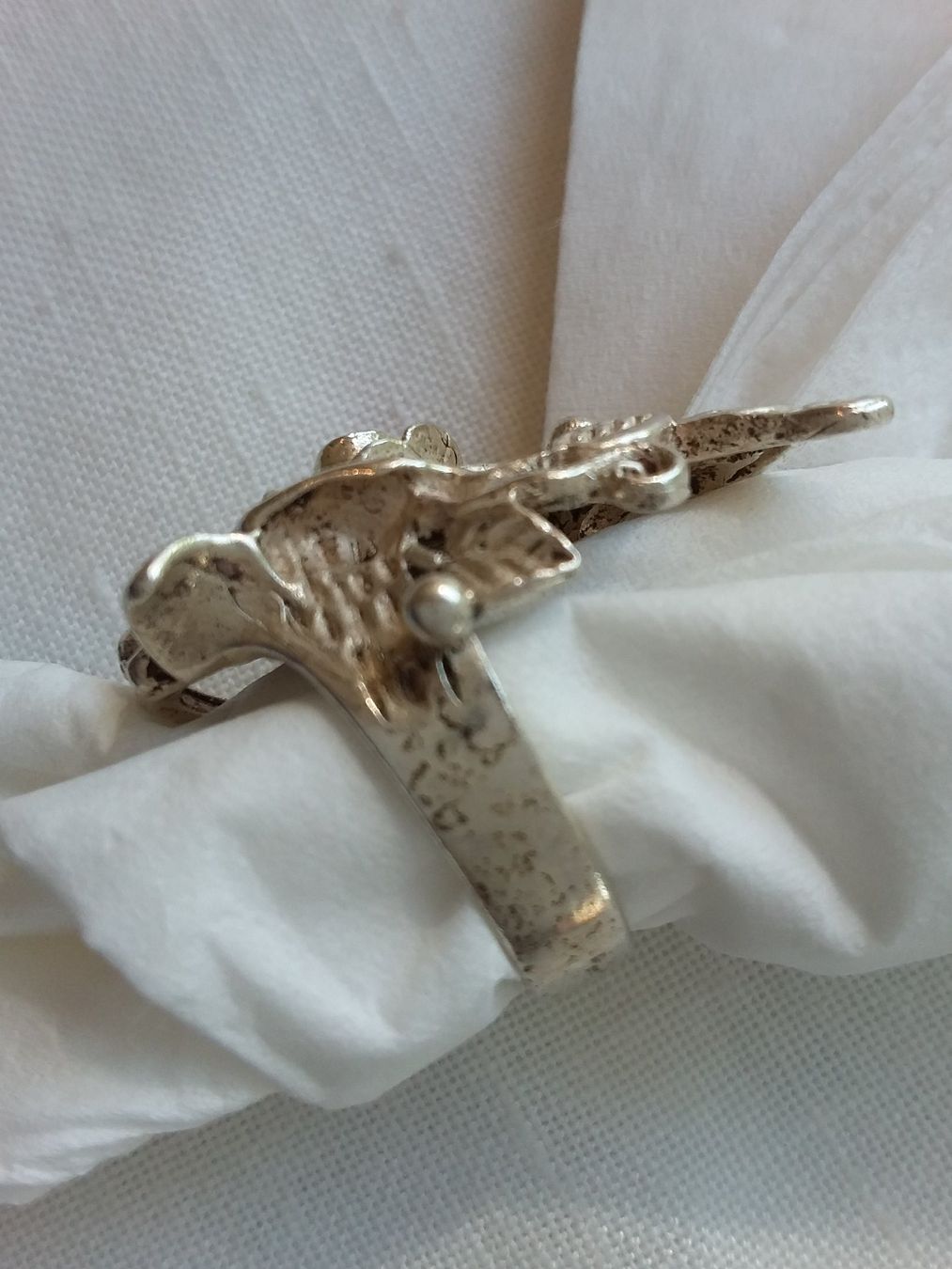 Anelli: Wunderschöner Sterling Silber Rosen Ring Gr 52 – Usato da Zürich venduto da Aleick 6