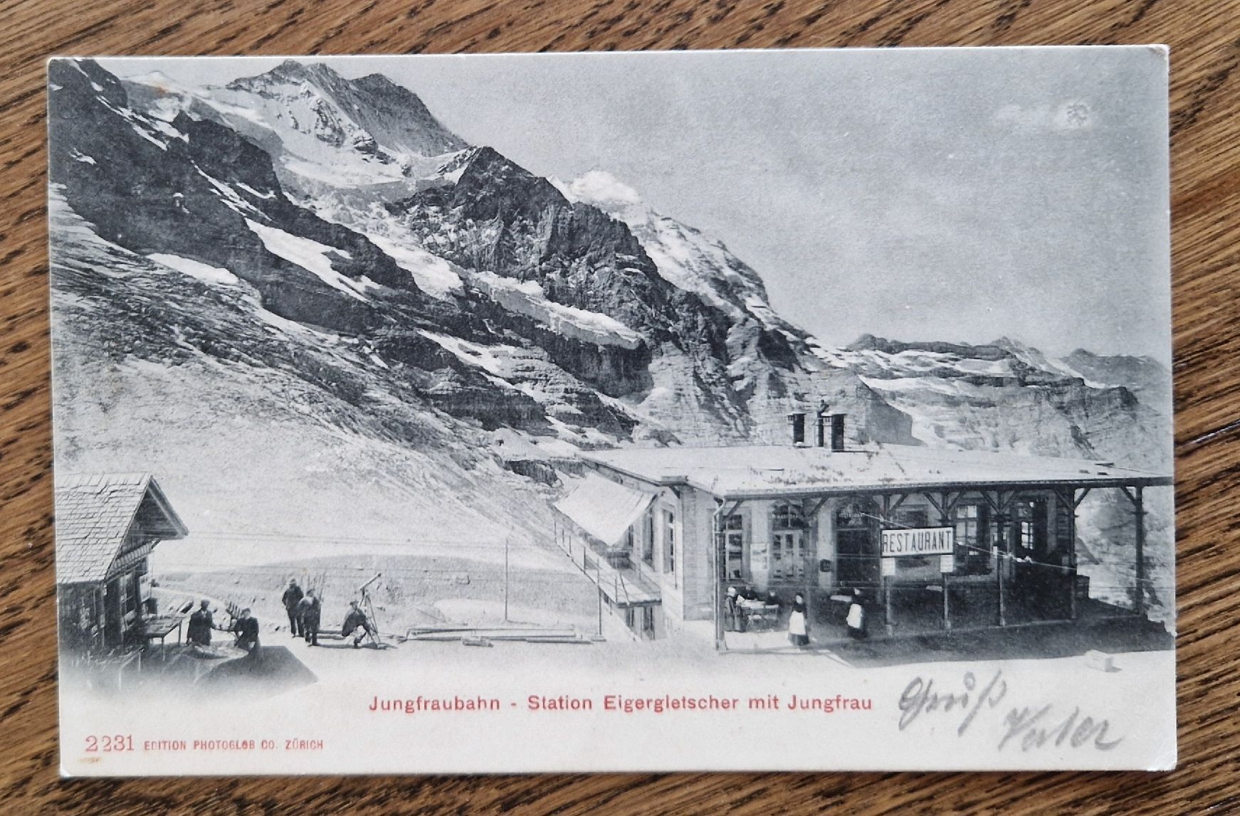 Cartes postales: Jungfraubahn, Stempel Eigergletscher, 1905 nach Töss – D'occasion à Ebikon par Donar50