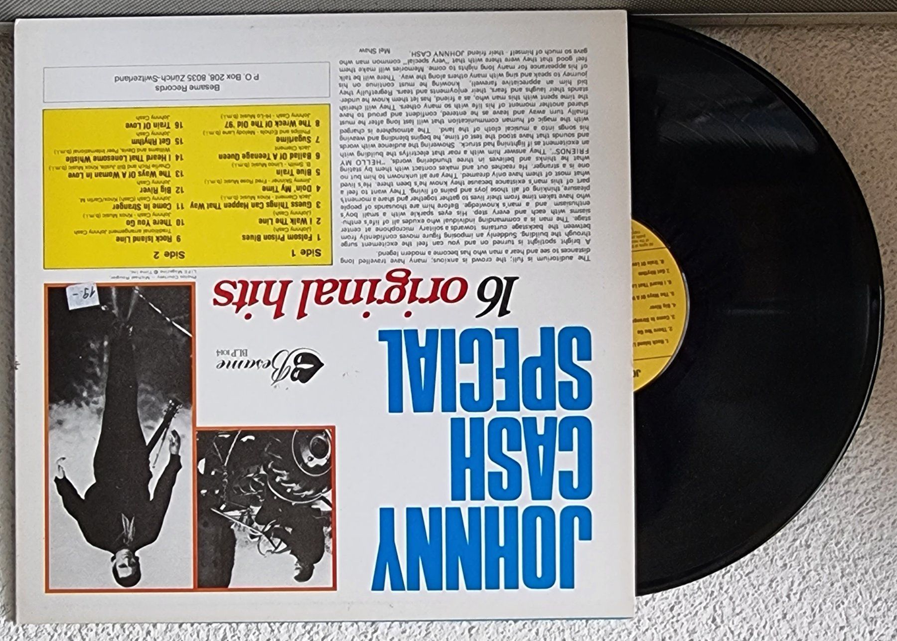 Schallplatten: JOHNNY CASH - SPECIAL - 16 ORIGINAL HITS – Gebraucht aus Greifensee von scharmant 1