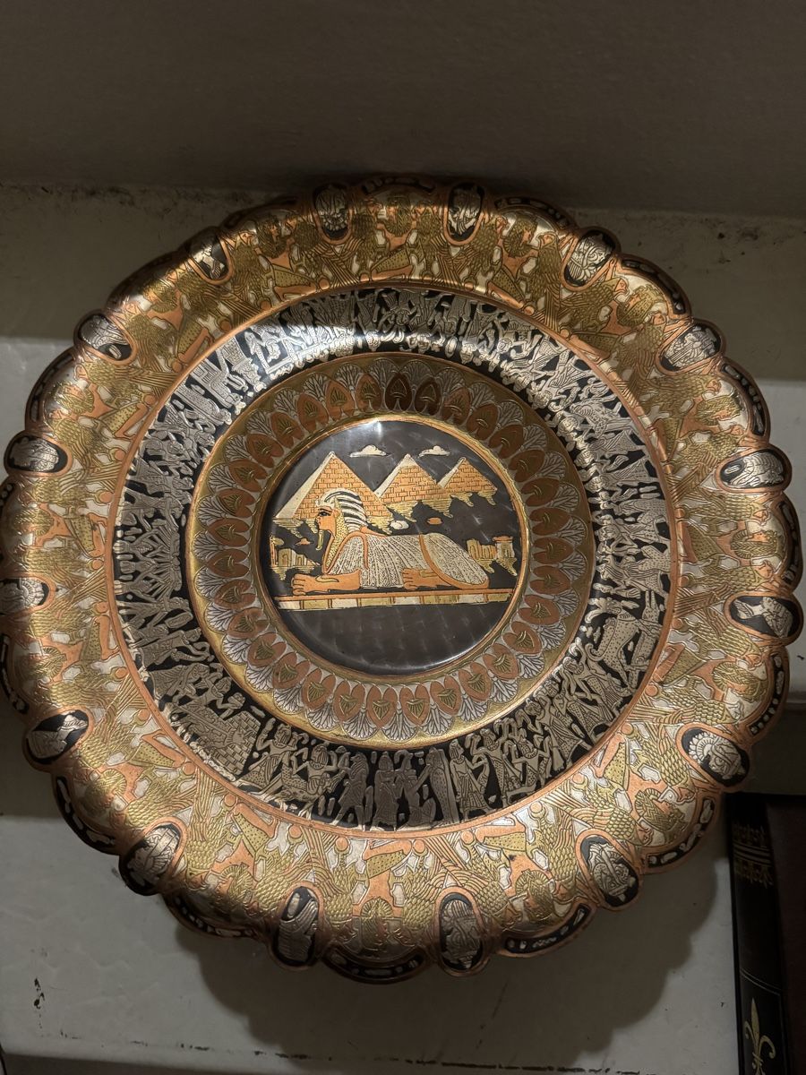 Tutte le decorazioni: Assiette décorative Égypte - Objet de collection rare! – Usato da Veyrier venduto da kimedovapa