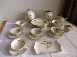 Service Kuchenservice Rose Mousse "Porcelaine  Ivoire" 23 T