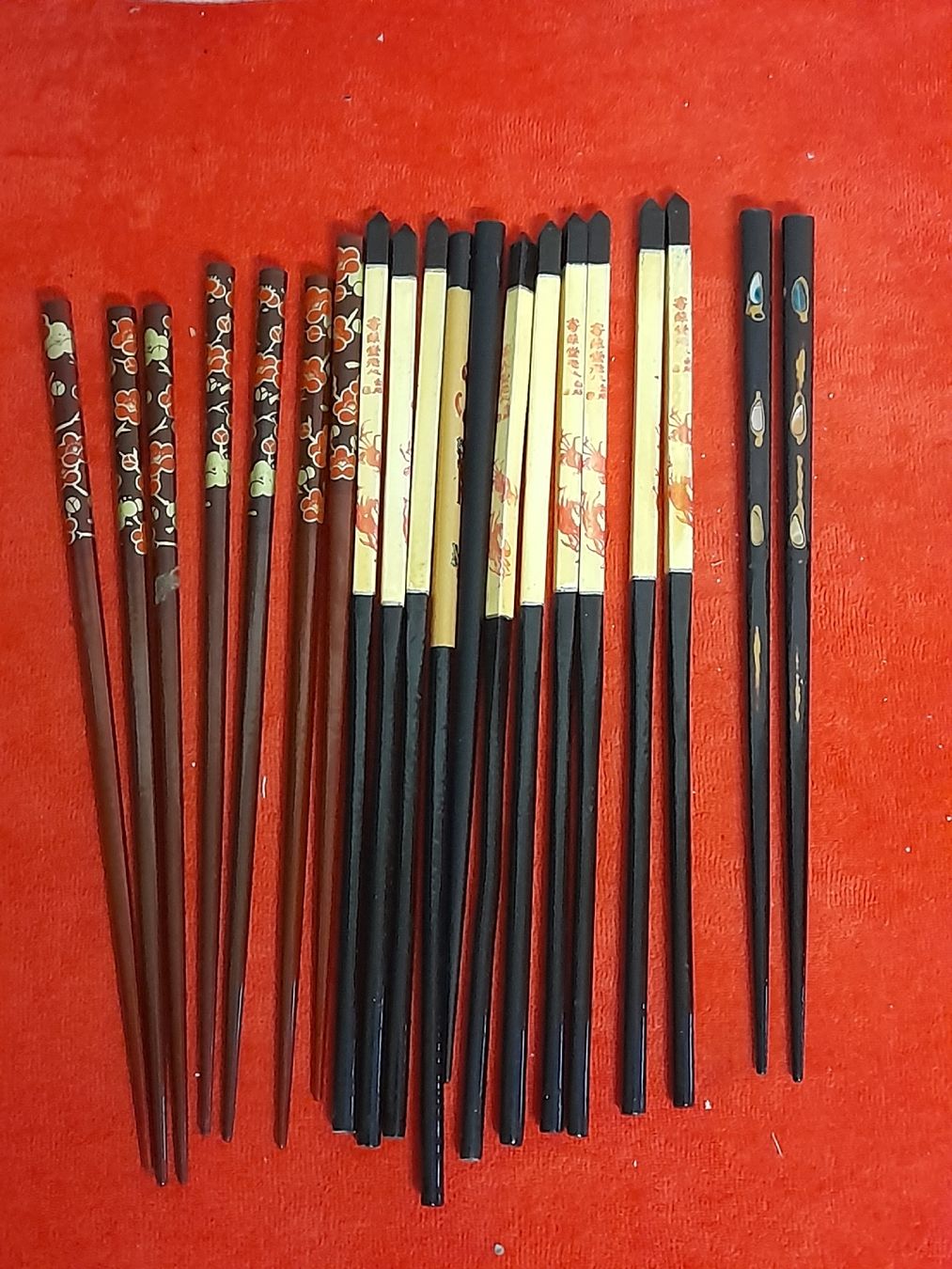 Set di posate: Essstäbchen Set, Asiatisch, Holz, verschiedene Designs – Nuovo (secondo la descrizione) da Winterthur venduto da Ufff512